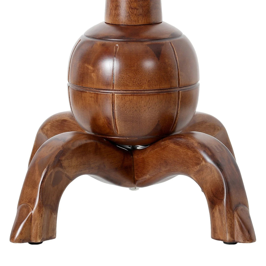 Porte-manteau sur pied en bois d'hévéa forme branche d'arbre avec 8 crochets - 24,5 L x 70,87 H