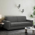 Full Sleeper Sofa with Memory Foam Mattress, Anthracite or Silver