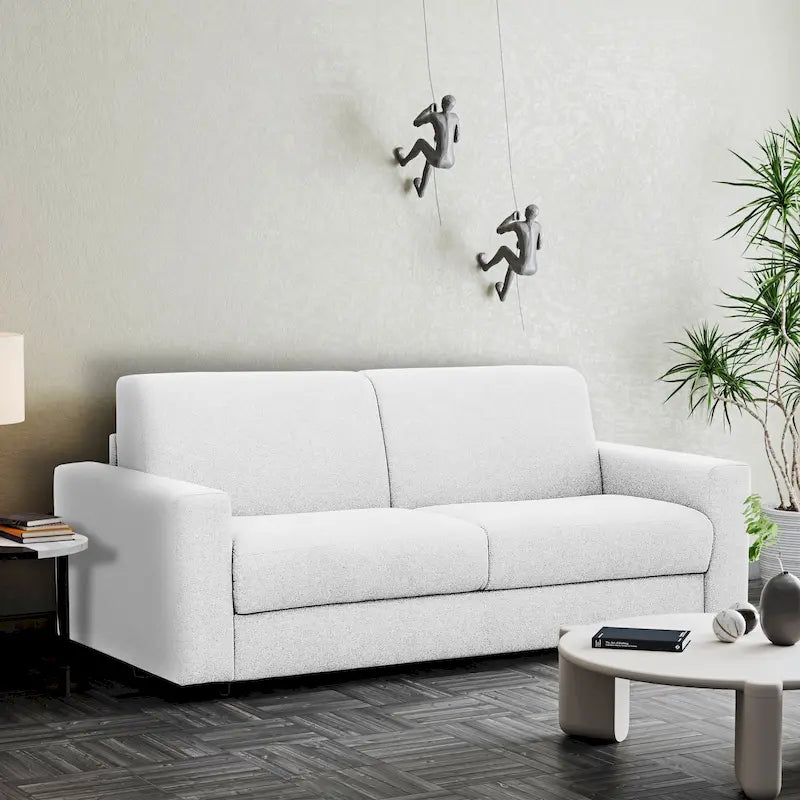Full Sleeper Sofa with Memory Foam Mattress, Anthracite or Silver