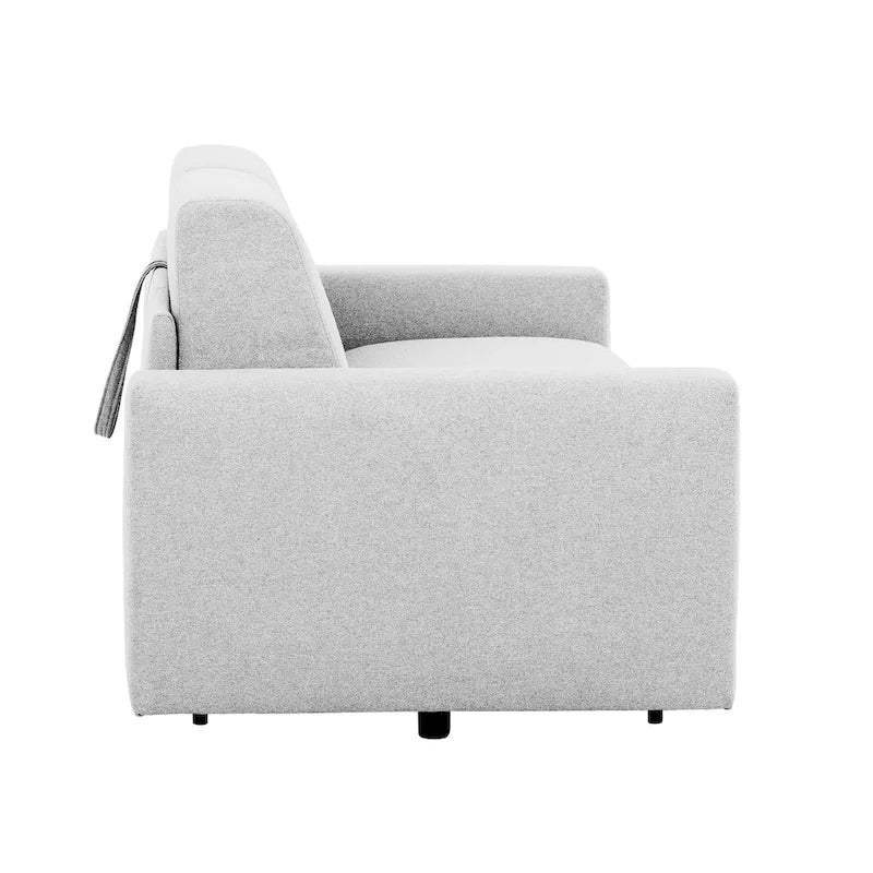 Full Sleeper Sofa with Memory Foam Mattress, Anthracite or Silver