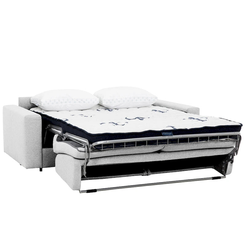 Full Sleeper Sofa with Memory Foam Mattress, Anthracite or Silver