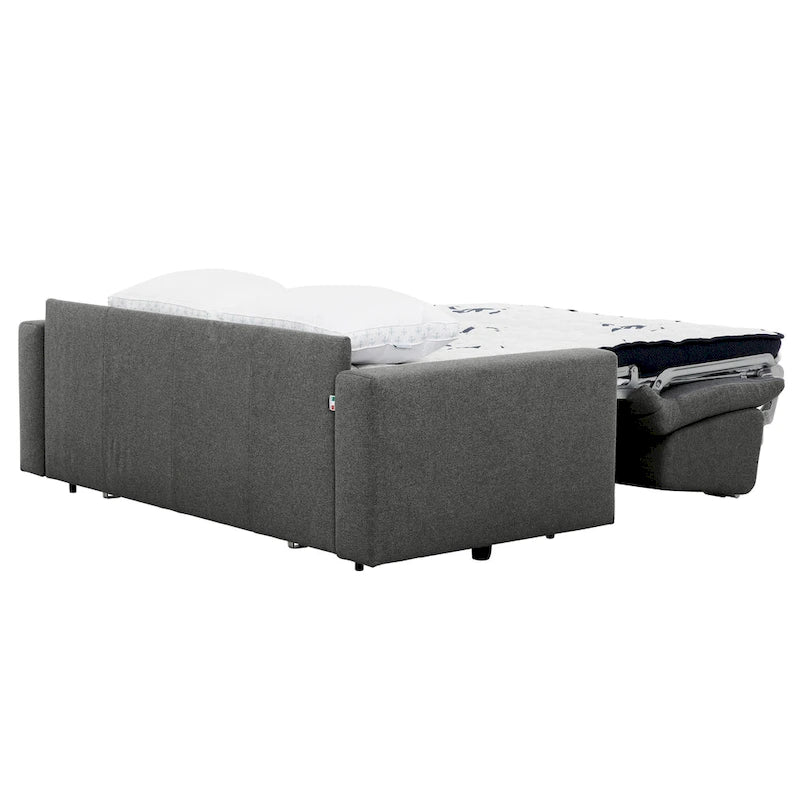 Full Sleeper Sofa with Memory Foam Mattress, Anthracite or Silver