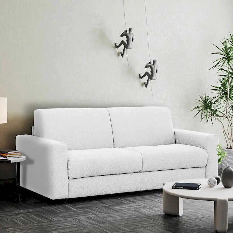 Full Sleeper Sofa with Memory Foam Mattress, Anthracite or Silver