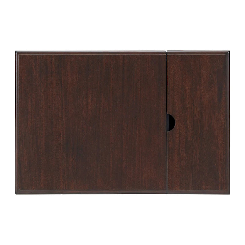 Table d'appoint de chevet en bois vieilli avec tiroir, armoire, prises électriques et ports USB