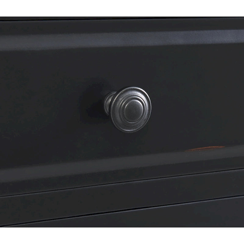 Table d'appoint de chevet en bois vieilli avec tiroir, armoire, prises électriques et ports USB