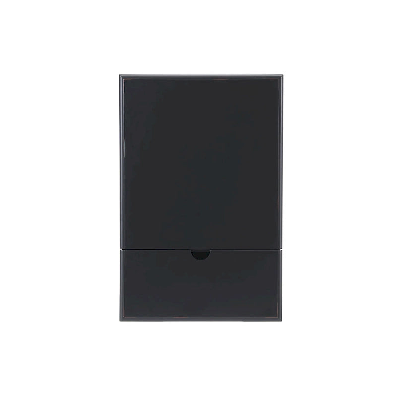 Table d'appoint de chevet en bois vieilli avec tiroir, armoire, prises électriques et ports USB