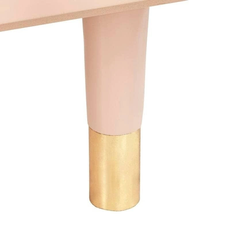 Table d'appoint du milieu du siècle avec étagère ouverte et pieds effilés