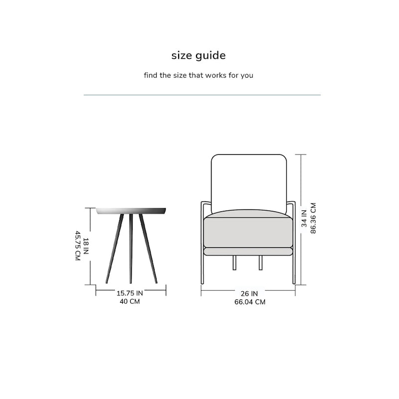 Table d'appoint ronde en manguier massif avec pieds coniques en métal noir, couleur naturelle