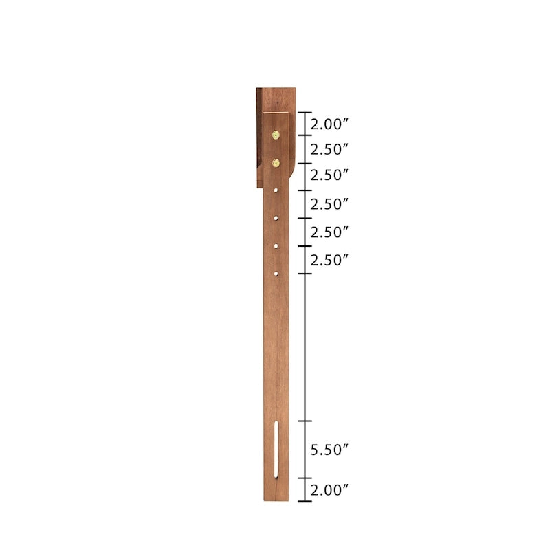Tête de lit en frêne, noyer, bois d'hévéa et rotin tissé, style Mid-Century
