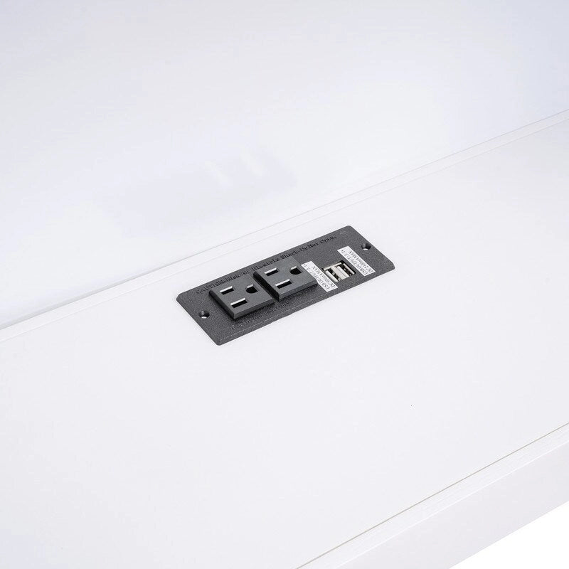 Lit de repos double en bois massif avec lit gigogne, armoires de rangement et chargement USB