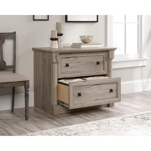 2-Drawer Lateral Wood File Cabinet with Full Extension Slides