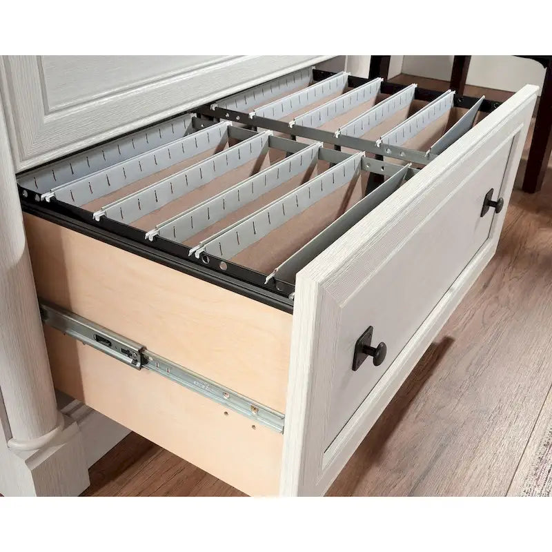 2-Drawer Lateral Wood File Cabinet with Full Extension Slides