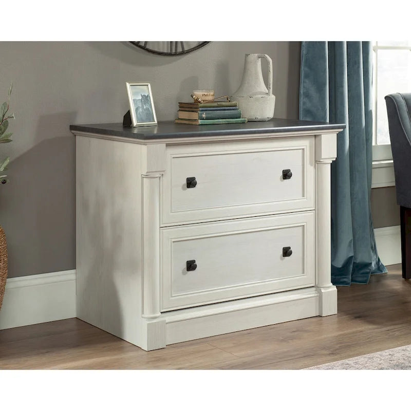 2-Drawer Lateral Wood File Cabinet with Full Extension Slides