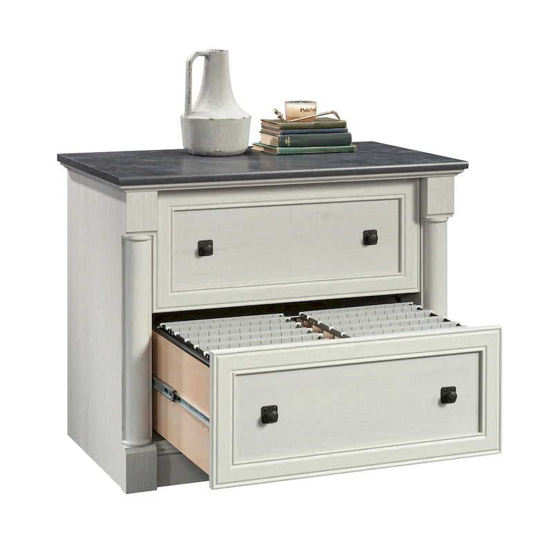 2-Drawer Lateral Wood File Cabinet with Full Extension Slides
