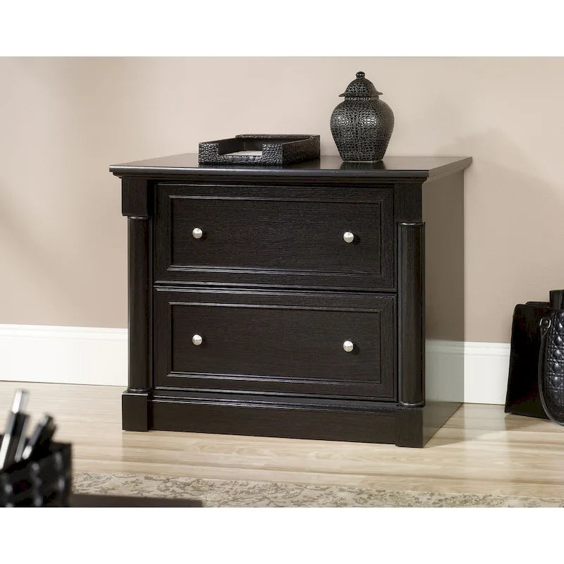 2-Drawer Lateral Wood File Cabinet with Full Extension Slides