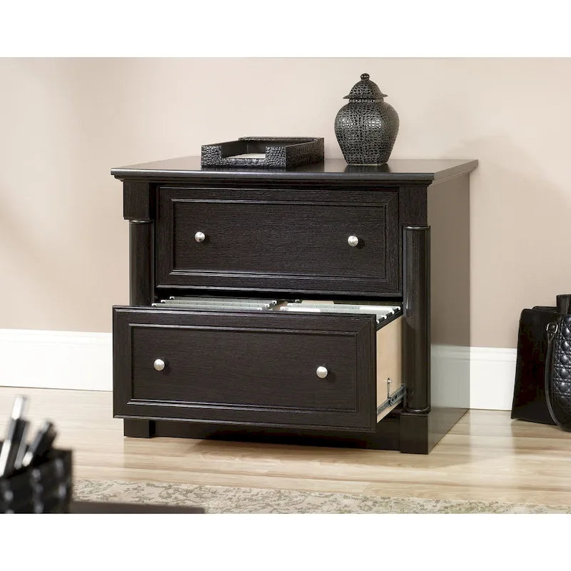 2-Drawer Lateral Wood File Cabinet with Full Extension Slides
