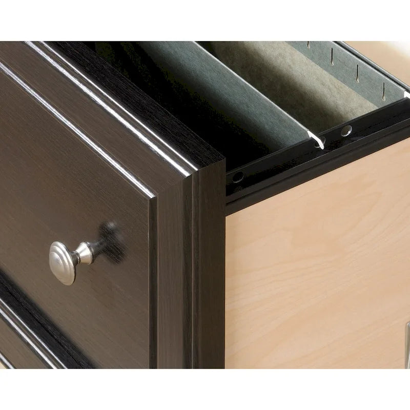 2-Drawer Lateral Wood File Cabinet with Full Extension Slides