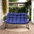 Fauteuil Papasan oversize en rotin avec coussin capitonné, pour l'intérieur et l'extérieur