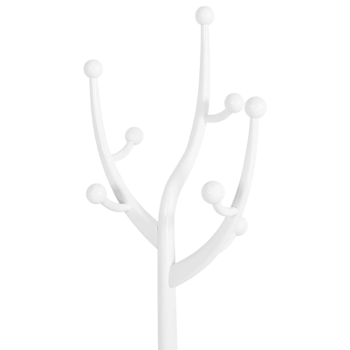 Porte-manteau sur pied en bois d'hévéa forme branche d'arbre avec 8 crochets - 24,5 L x 70,87 H